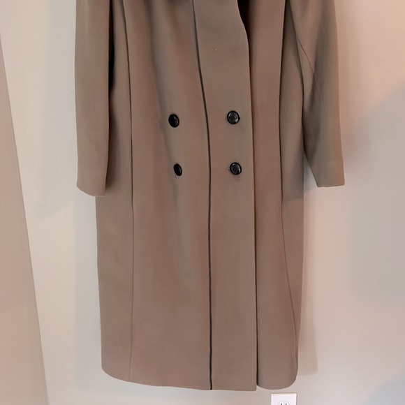 Cedarhurst Classics Wear in Good Health Taupe Tan Wool Coat - Picture 3 of 16